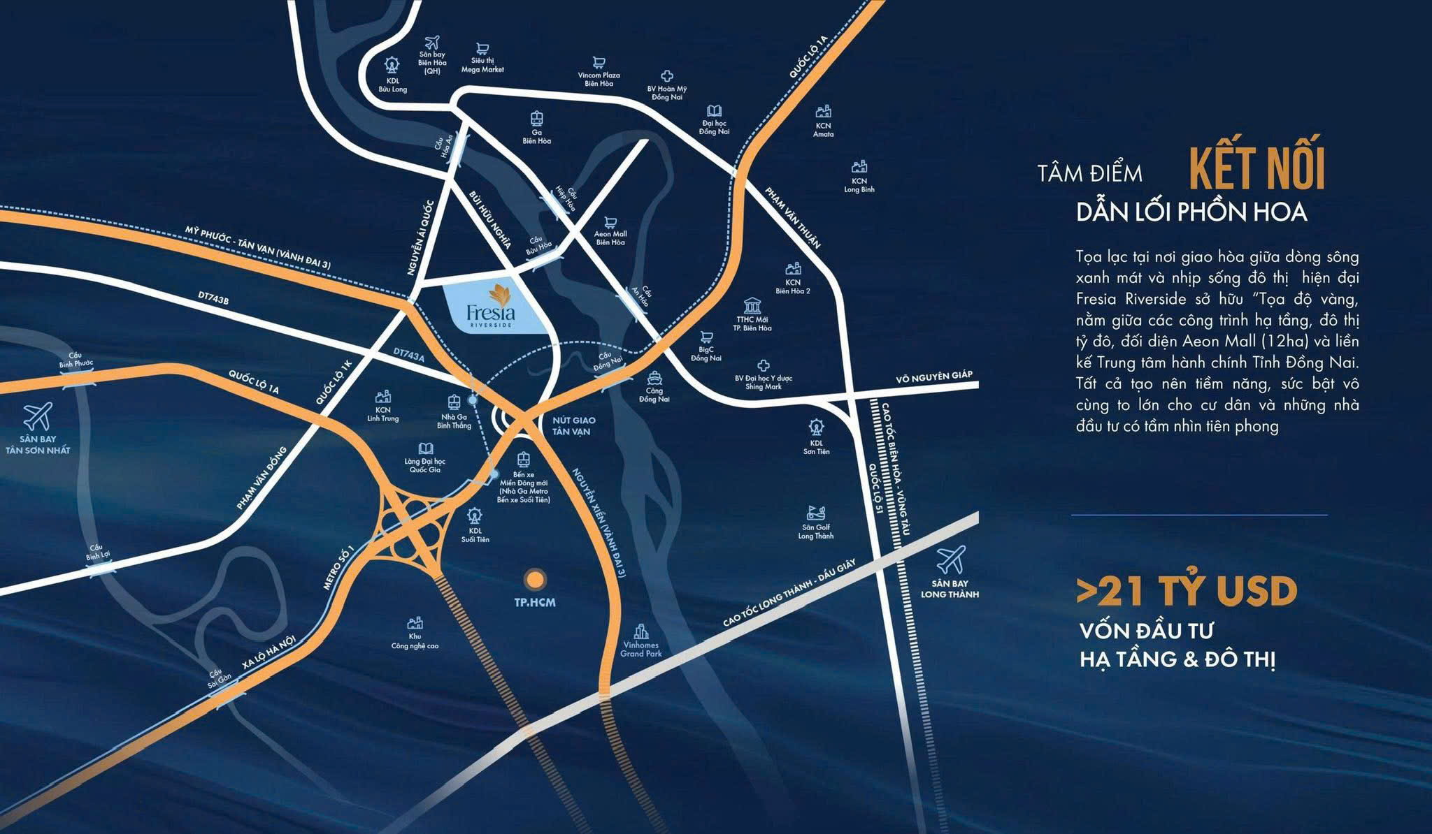 vị trí căn hộ fresia riverside